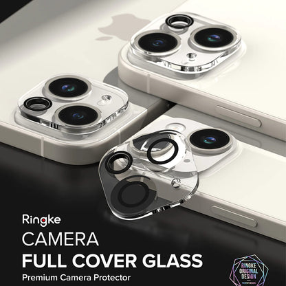 Ringke Rear Camera Protection Film for Apple iPhone 15 Plus / 15, Tempered Glass, Set of 2 Pieces, Transparent