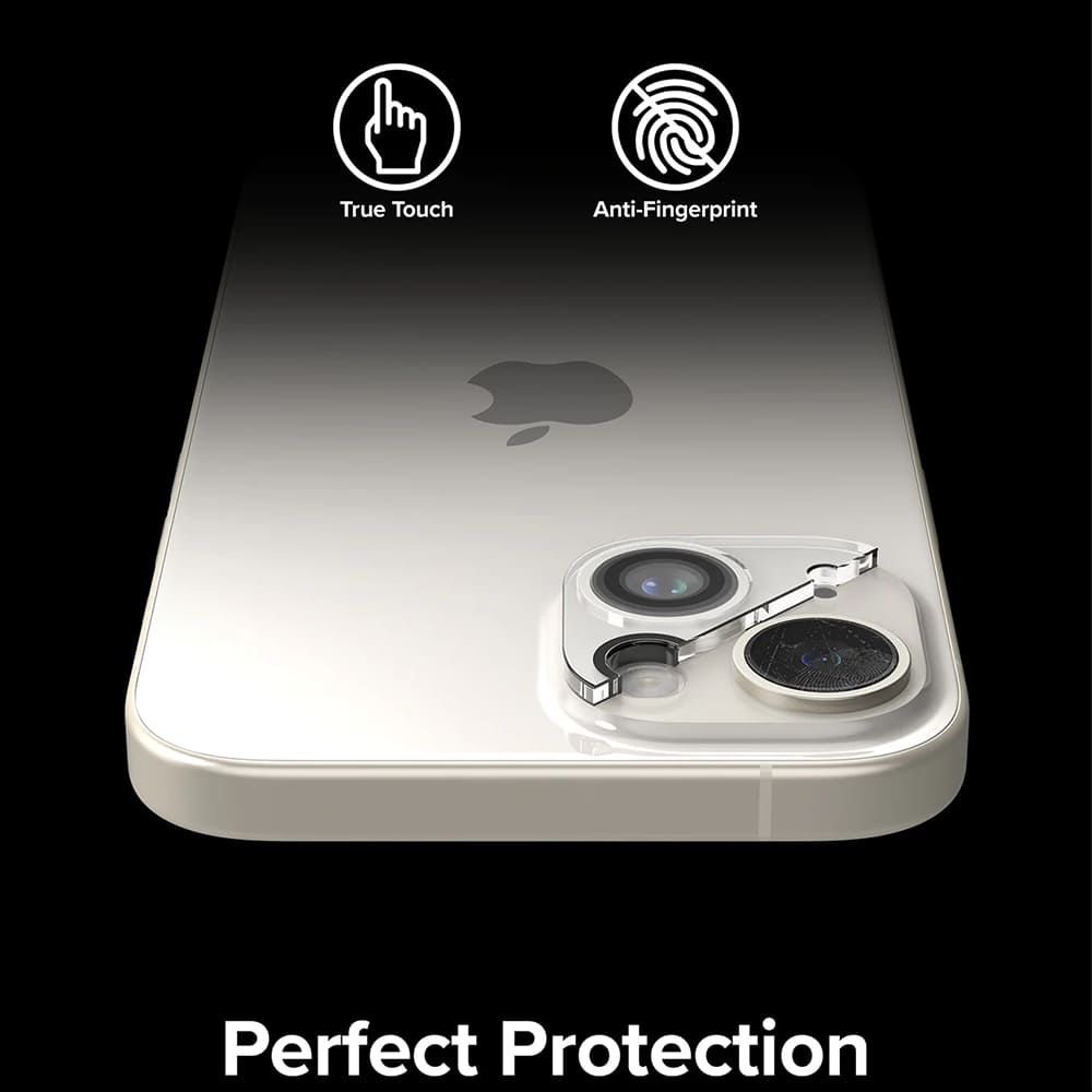 Ringke Rear Camera Protection Film for Apple iPhone 15 Plus / 15, Tempered Glass, Set of 2 Pieces, Transparent