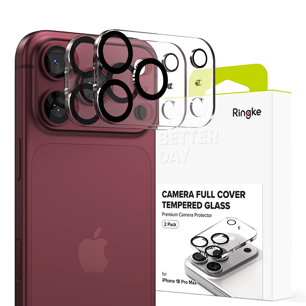 Протектор за задна камера Ringke за Apple iPhone 18 Pro Max, закалено стъкло, комплект от 2 броя, прозрачен