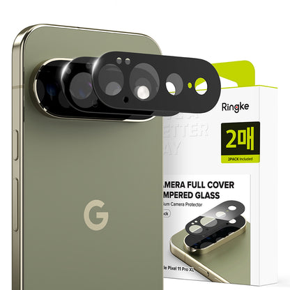 Протектор за задна камера Ringke за Google Pixel 11 Pro XL, закалено стъкло, комплект от 2 броя, черен