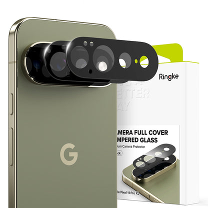 Протектор за задна камера Ringke за Google Pixel 11 Pro XL, закалено стъкло, комплект от 2 броя, черен