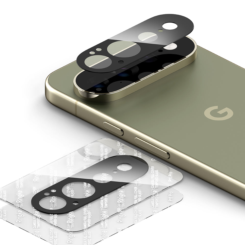 Протектор за задна камера Ringke за Google Pixel 11 Pro XL, закалено стъкло, комплект от 2 броя, черен