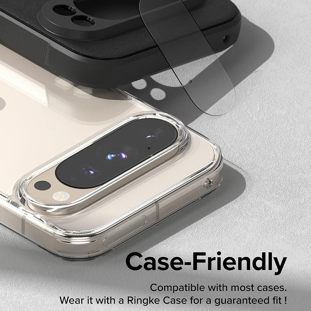 Защитно фолио за задна камера Ringke за Google Pixel 9 Pro XL, закалено стъкло, комплект от 3 броя, прозрачно