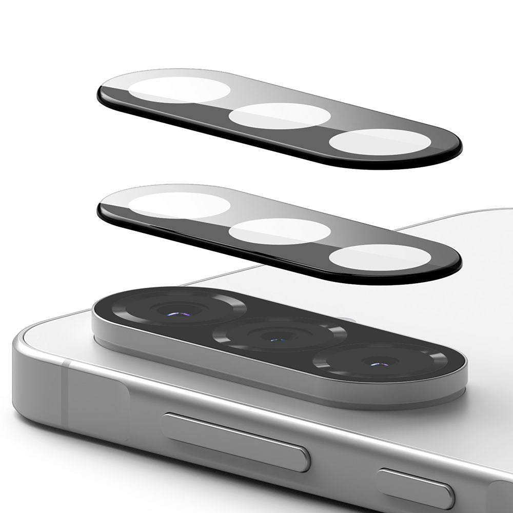 Ringke Rear Camera Protection Film for Samsung Galaxy A56 A566, Tempered Glass, Set of 2 Pieces, Black