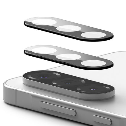 Ringke Rear Camera Protection Film for Samsung Galaxy A56 A566, Tempered Glass, Set of 2 Pieces, Black