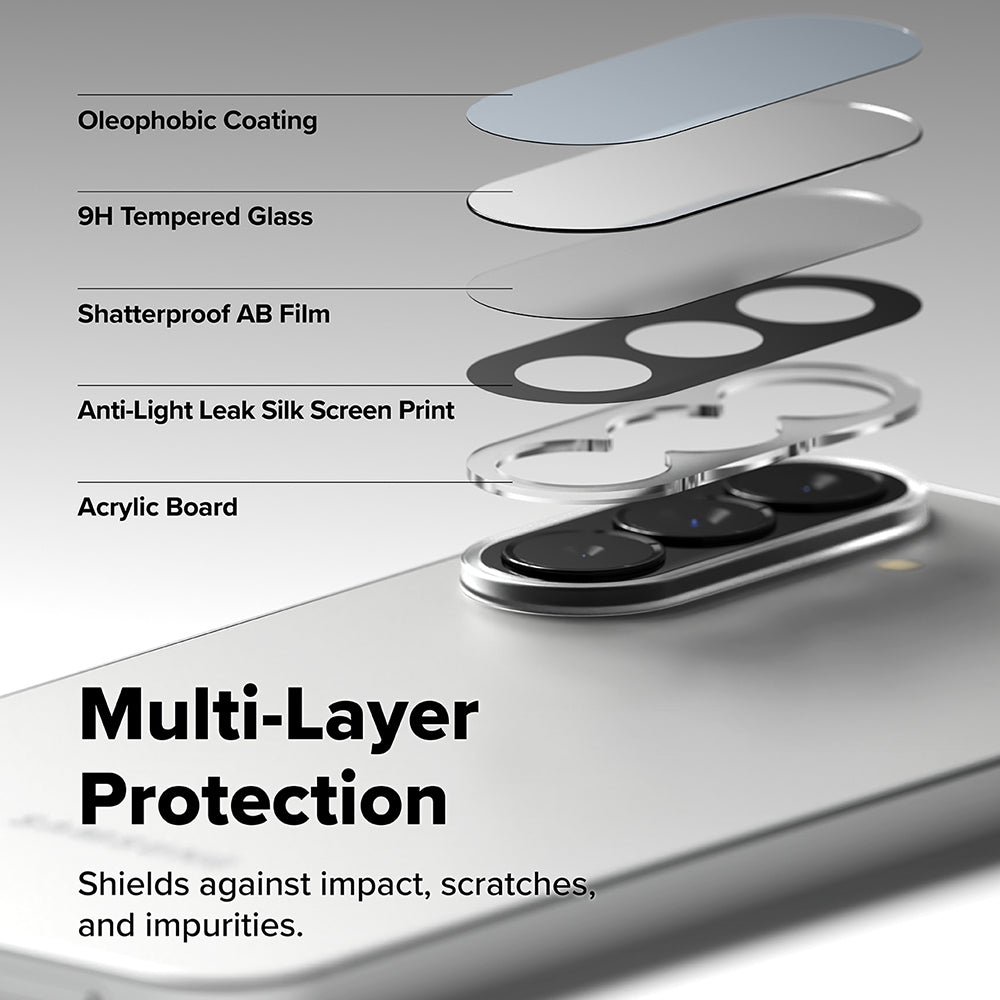 Защитно фолио за задна камера Ringke за Samsung Galaxy A57 5G / A37 5G, закалено стъкло, комплект от 2 броя, прозрачно