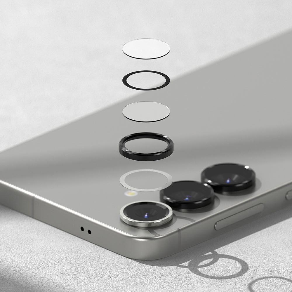 Защитно фолио за задна камера Ringke за Samsung Galaxy S25 S931, закалено стъкло, черно