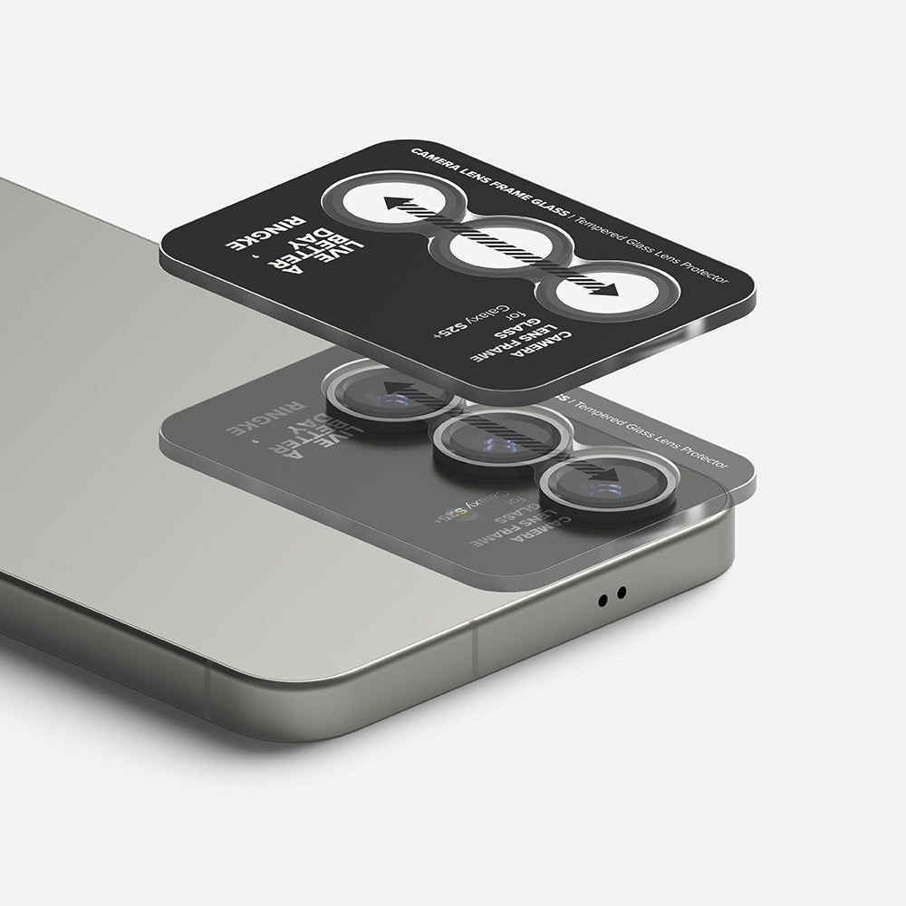 Защитно фолио за задна камера Ringke за Samsung Galaxy S25 S931, закалено стъкло, черно