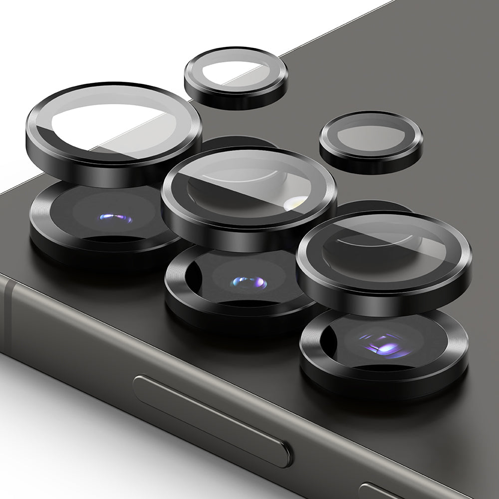 Фолио за защита на задната камера Ringke за Samsung Galaxy S25 Ultra S938, закалено стъкло, черно.