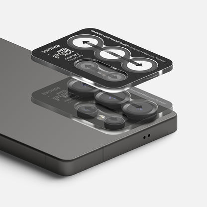 Фолио за защита на задната камера Ringke за Samsung Galaxy S25 Ultra S938, закалено стъкло, черно.