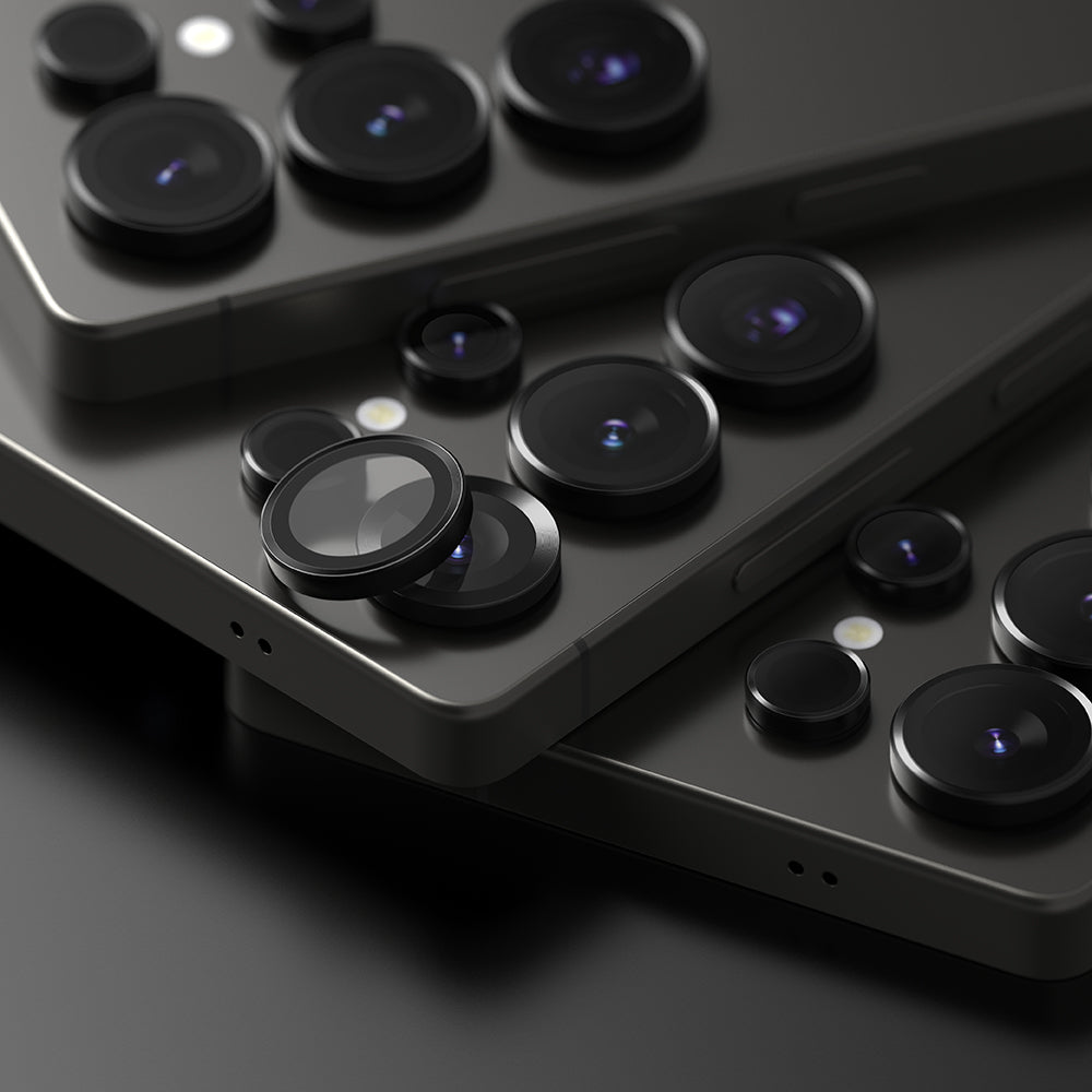 Фолио за защита на задната камера Ringke за Samsung Galaxy S25 Ultra S938, закалено стъкло, черно.