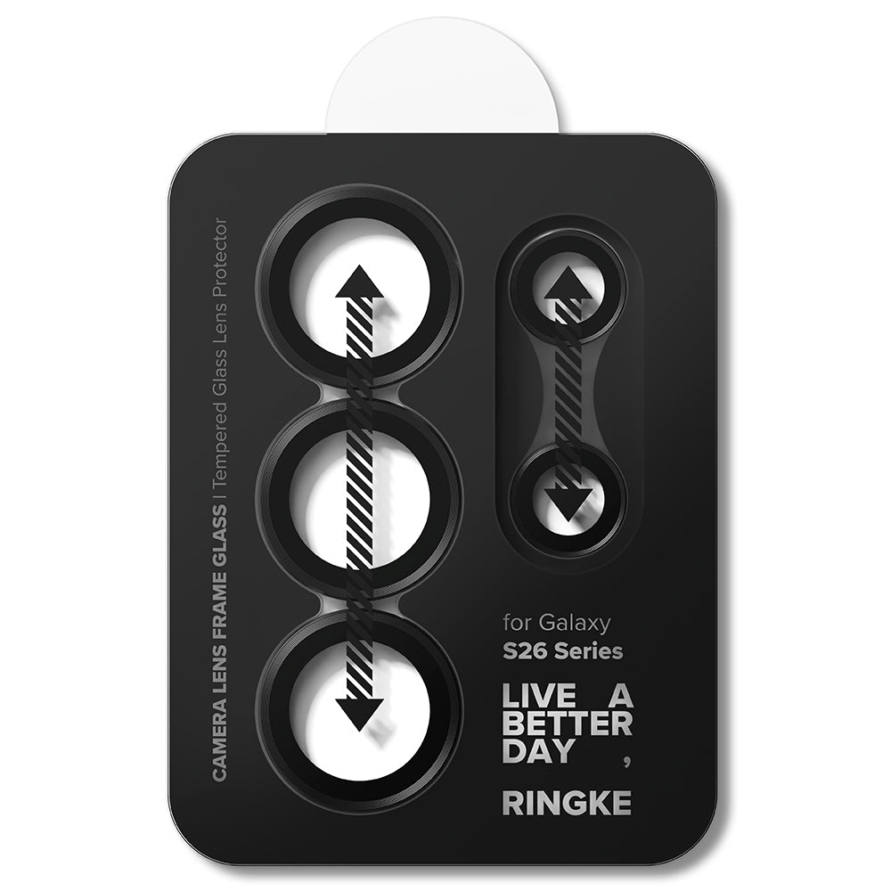 Ringke Rear Camera Protection Film for Samsung Galaxy S26 Ultra S948, Tempered Glass, Set of 2 pieces, Black