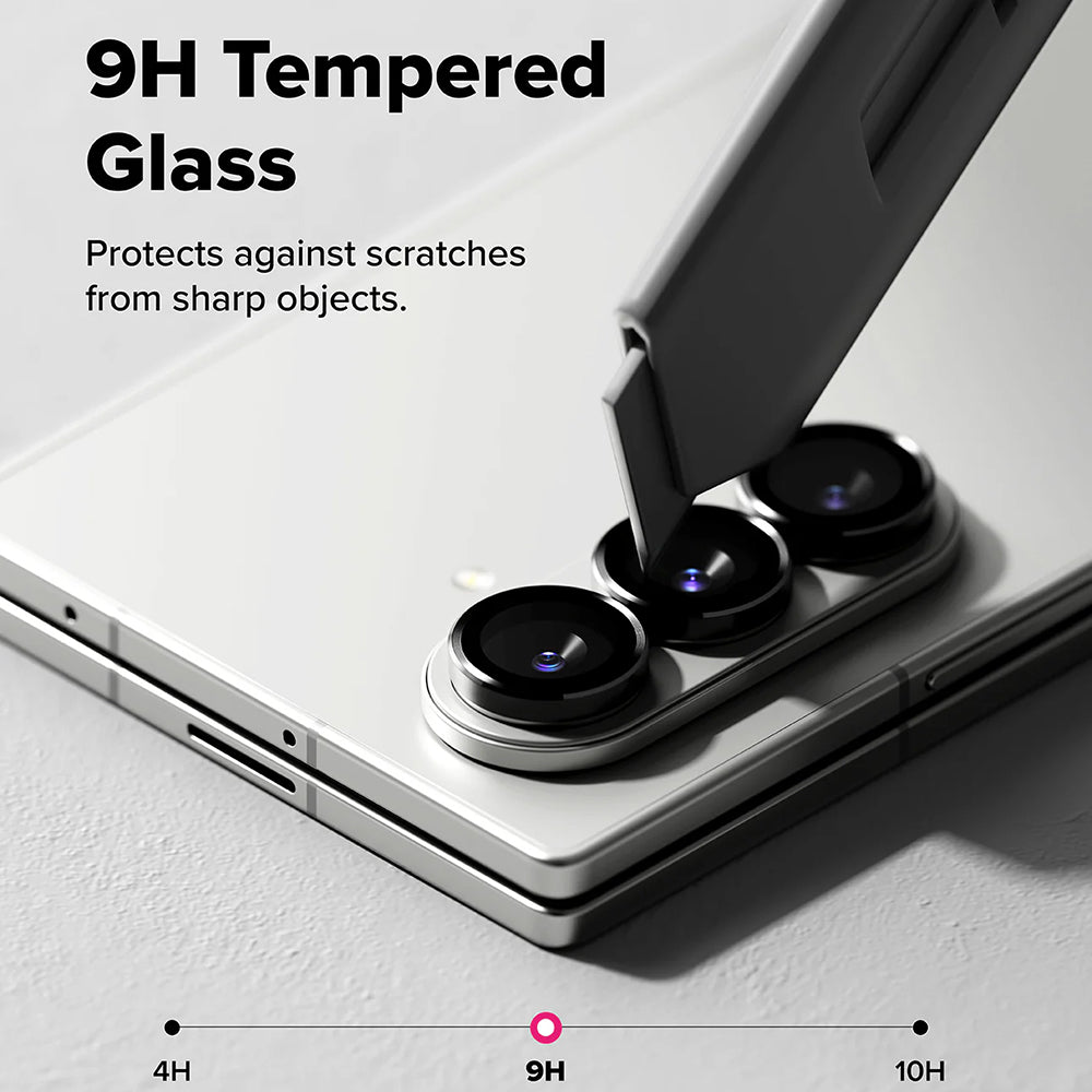 Защитно фолио за задна камера Ringke за Samsung Galaxy Z Fold7 F966, закалено стъкло, комплект от 2 броя, черно