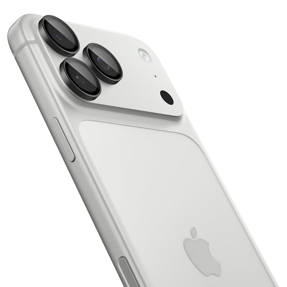 Защитно фолио за задна камера Spigen GlastR EZ FIT Optik Pro за Apple iPhone 18 Pro / 18 Pro Max, закалено стъкло, комплект от 2 броя, тъмносиво AGL12043