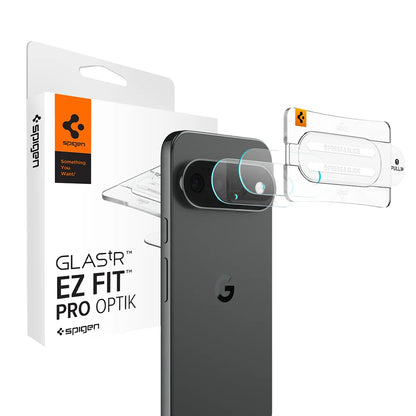 Протектор за задна камера Spigen GlastR EZ FIT Optik Pro за Google Pixel 11 Pro XL, закалено стъкло, комплект от 2 броя, черен AGL11489