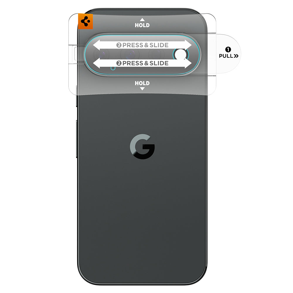 Протектор за задна камера Spigen GlastR EZ FIT Optik Pro за Google Pixel 11 Pro XL, закалено стъкло, комплект от 2 броя, черен AGL11489