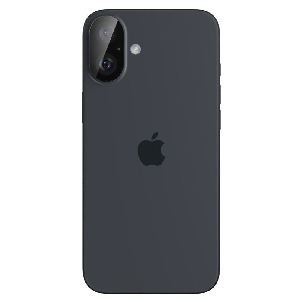 Защитно фолио за задна камера Spigen GlastR Optik за Apple iPhone 16 Plus / 16, закалено стъкло, комплект от 2 броя, черно AGL07922