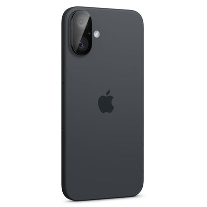 Защитно фолио за задна камера Spigen GlastR Optik за Apple iPhone 16 Plus / 16, закалено стъкло, комплект от 2 броя, черно AGL07922