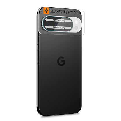 Протектор за задна камера Spigen GlastR Optik за Google Pixel 10 Pro, закалено стъкло, комплект от 2 броя, прозрачен AGL09662