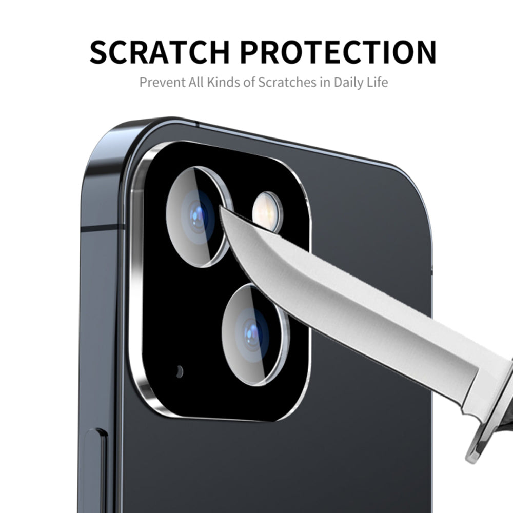 Протектор за задна камера Techsuit за Apple iPhone 15 Plus / 15, закалено стъкло, черен