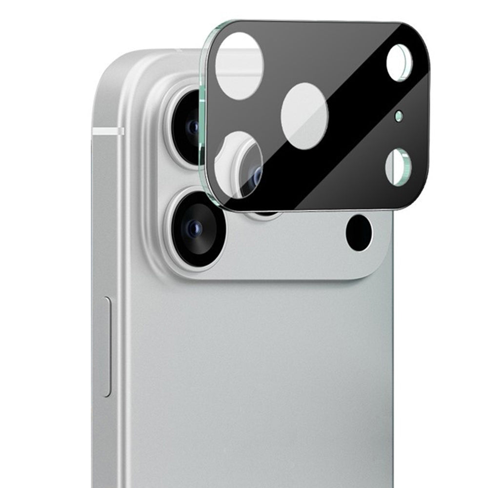 Фолио за защита на задната камера Techsuit за Apple iPhone 17 Pro, Закалено стъкло, Черно