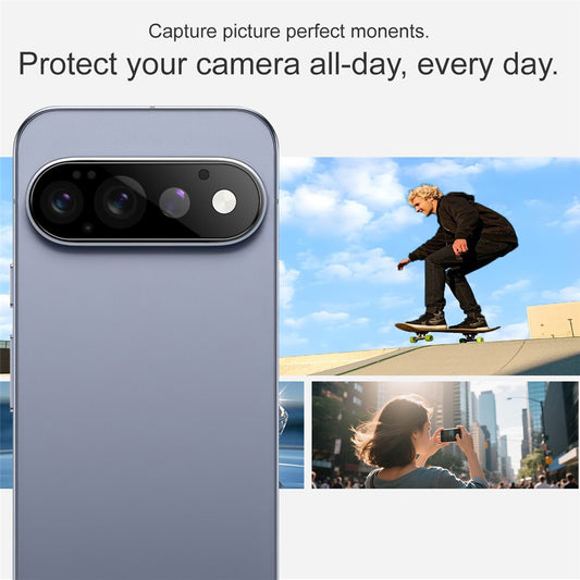 Протектор за задна камера Techsuit за Google Pixel 11 Pro, закалено стъкло, черен