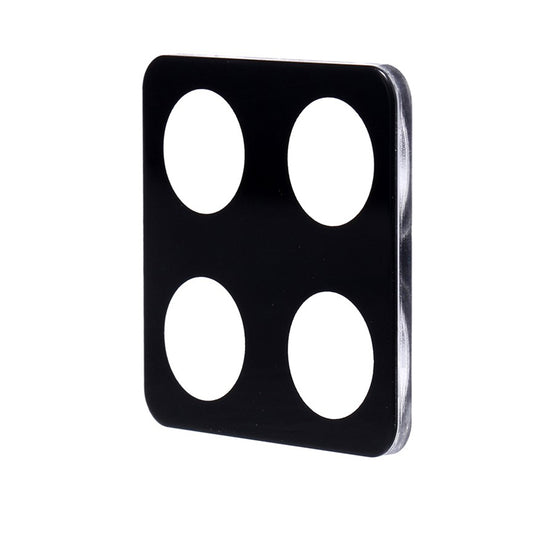 Фолио за защита на задната камера Techsuit за Honor 400 Smart 4G / X7d 4G / 400 Smart 5G, закалено стъкло, черно.