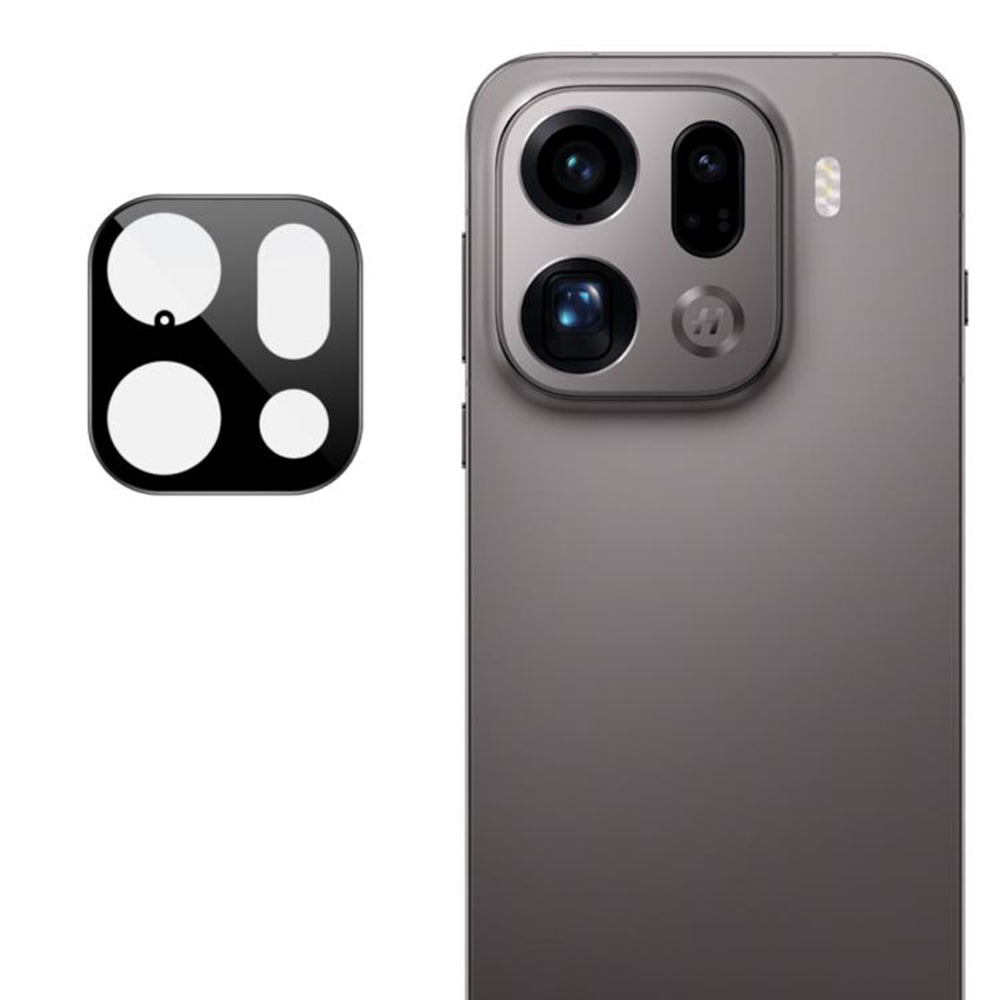 Защитно фолио за задна камера Techsuit за Oppo Find X9 Pro, закалено стъкло, черно
