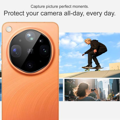 Протектор за задна камера Techsuit за Oppo Find X9 Ultra, закалено стъкло, черен