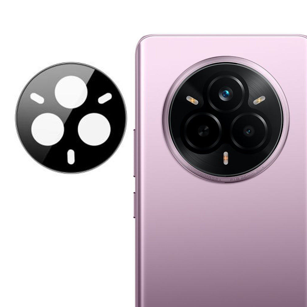 Протектор за задна камера Techsuit за Realme 14 Pro, закалено стъкло, черен
