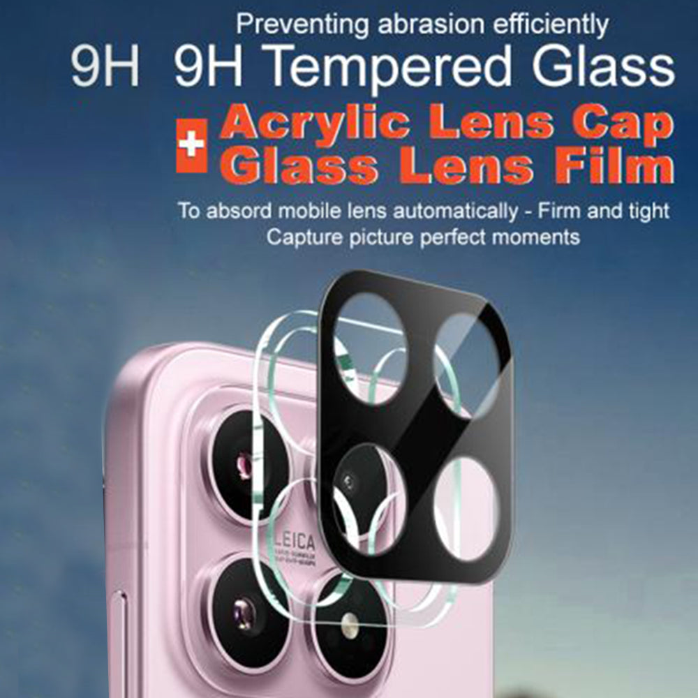 Фолио за защита на задната камера Techsuit за Xiaomi 17, закалено стъкло, черно