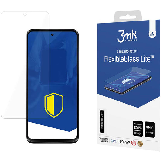 СКРИЙН ПРОТЕКТОР 3MK FlexibleGlass Lite за Motorola Moto G13 / G23, гъвкаво стъкло, пълно залепване 