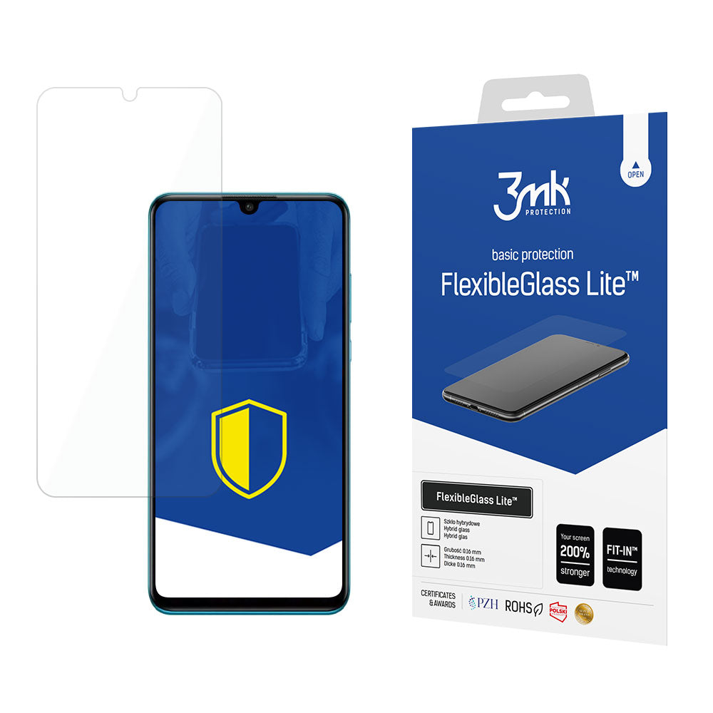 СКРИЙН ПРОТЕКТОР 3MK FlexibleGlass Lite за Huawei P30 lite New Edition / P30 lite, Гъвкаво стъкло, Пълно залепване