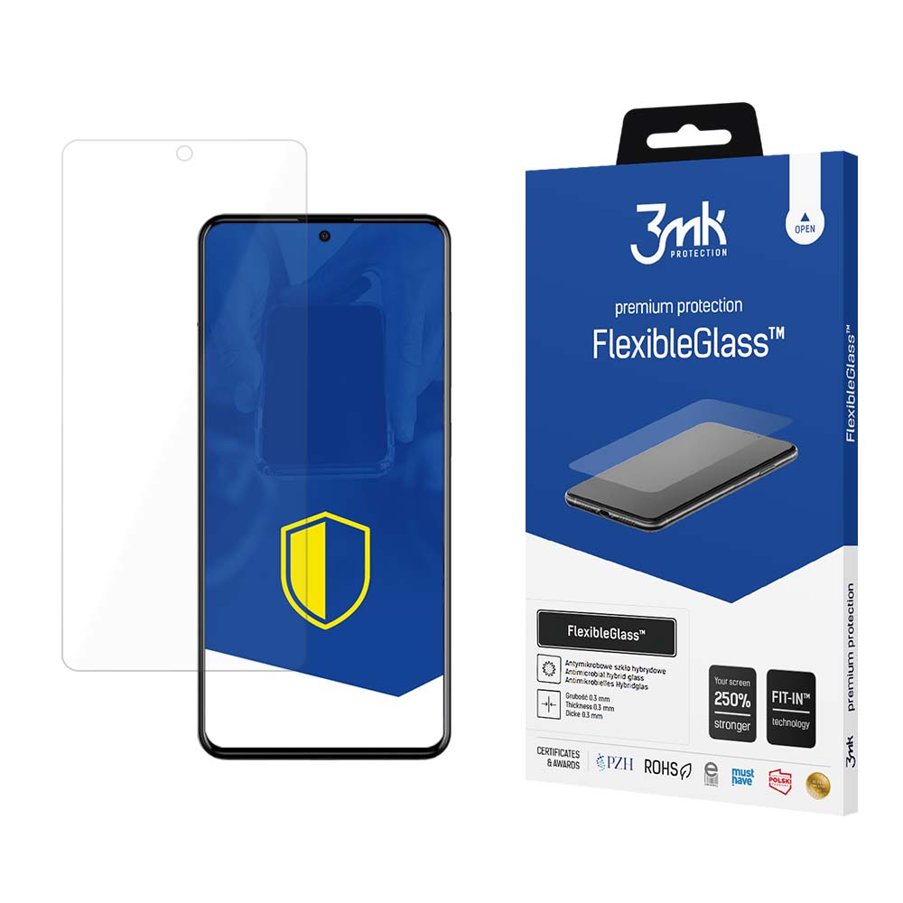 Протектор за екран 3MK FlexibleGlass за Samsung Galaxy A52s 5G A528 / A52 5G A526 / A52 A525, гъвкаво стъкло, пълно залепване