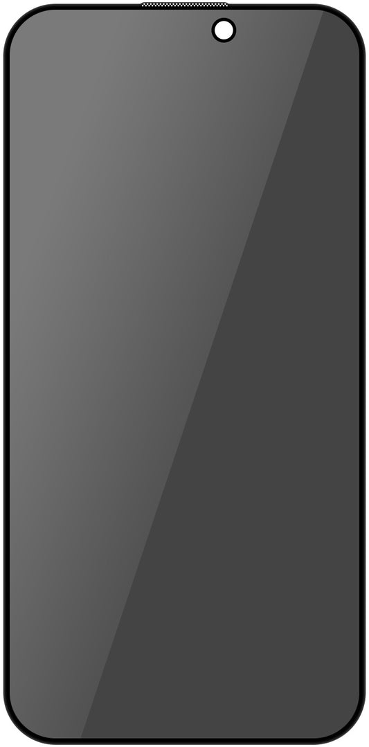 Защитно фолио Privacy Blueo за Apple iPhone 16 Pro, закалено стъкло, пълно лепило, 5D