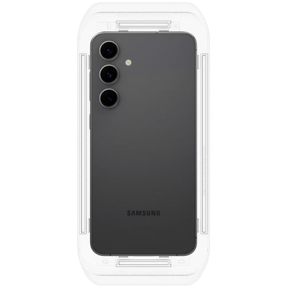 Spigen EZ FIT Screen Protector за Samsung Galaxy S24 FE S721, със стъклена защита, с пълно лепило, комплект 2 броя AGL08729 