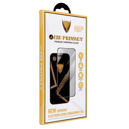 Защитно фолио Privacy OG Premium за екран на Apple iPhone 17 Pro Max, закалено стъкло, Full Glue