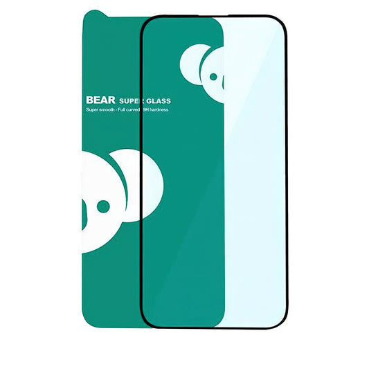 Bear Super Hard Screen Protector for Apple iPhone 17 Air, Tempered Glass, Full Glue, 3D, Black