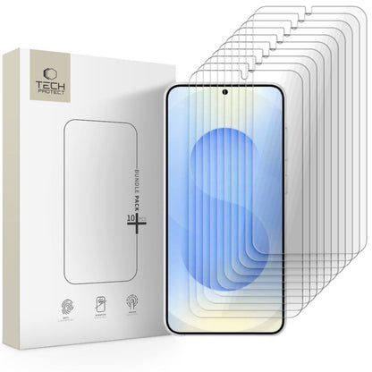 Защитно фолио Tech-Protect за Samsung Galaxy S26 S942, закалено стъкло, пълно залепване, комплект от 10 броя