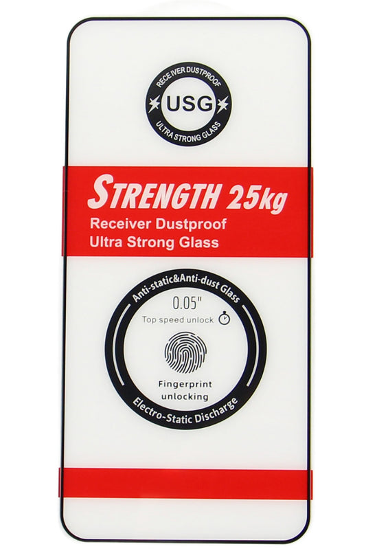 Протектор за екран OEM Ultra Strong 25KG за Samsung Galaxy S26 Ultra S948, закалено стъкло, пълно залепване, 2.5D, черен