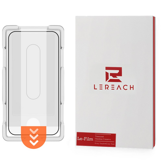 Протектор за екран Lereach за Xiaomi 17T Pro, закалено стъкло, пълно залепване, черен