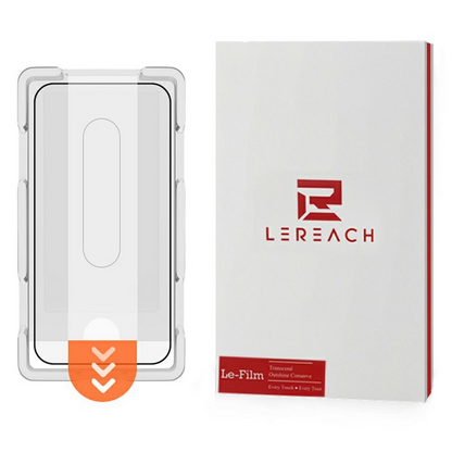 Протектор за екран Lereach за Xiaomi Poco X8 Pro Max, закалено стъкло, пълно залепване, черен