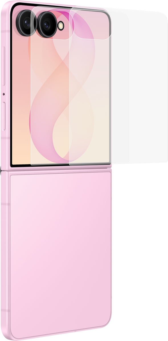 Протектор за външен екран Samsung против отблясъци за Galaxy Z Flip8 F776, пластмасов, комплект от 2 броя EF-UF776CTEGWW