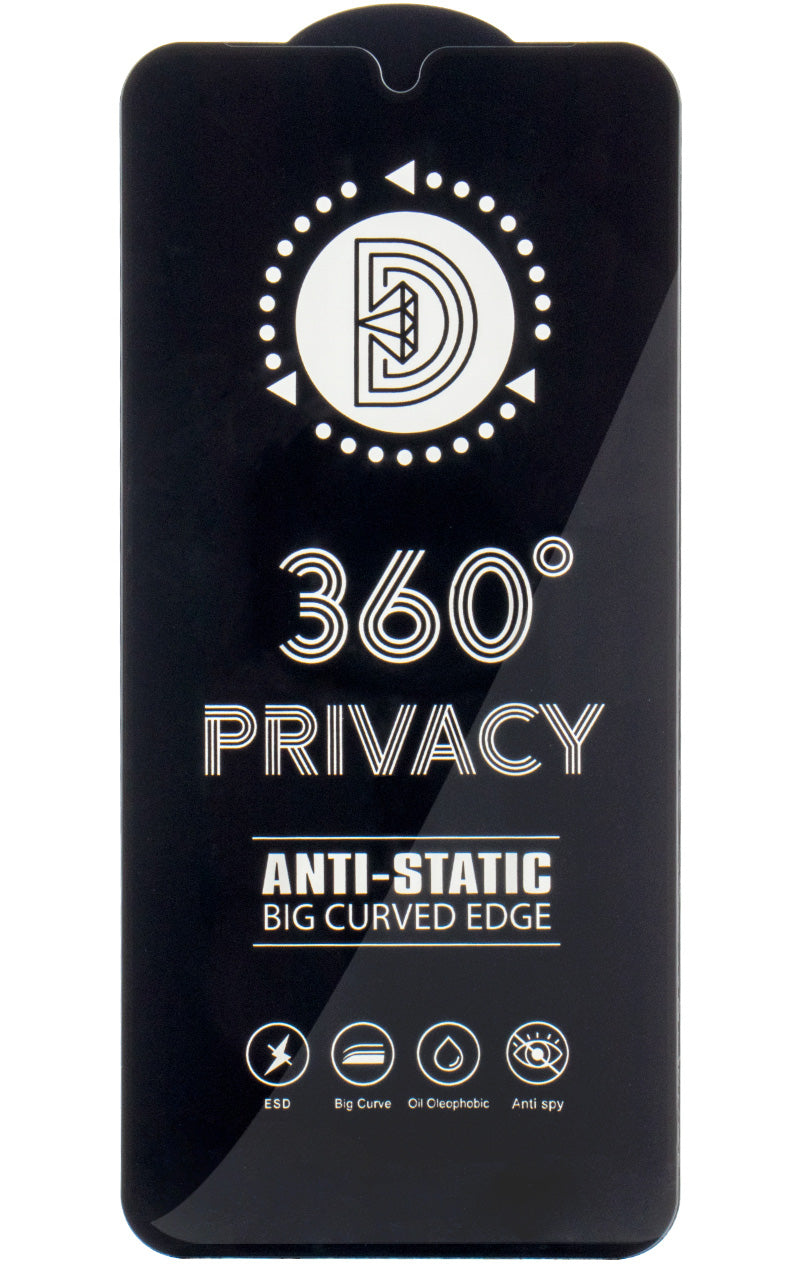 Протектор за екран Privacy OEM 360 за Samsung Galaxy A37 5G, закалено стъкло, пълно залепване