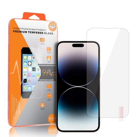 OEM оранжева защитна фолио за екран за Apple iPhone 18 Pro / 17 Pro / 17 / 16 Pro, закалено стъкло, пълно залепване