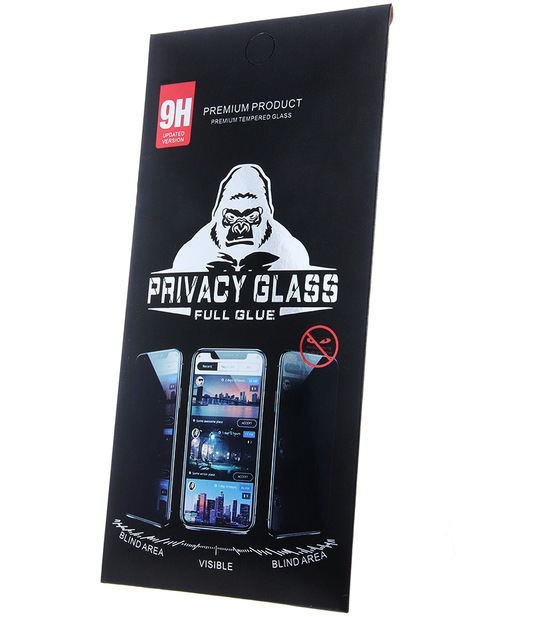 Протектор за екран Privacy OEM за Apple iPhone 18 Pro Max, закалено стъкло, пълно залепване