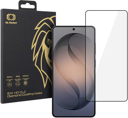 Протектор за екран Tel Protect 10X HD DLC Diamond Coating за Samsung Galaxy S26 Ultra S948, закалено стъкло, Full Glue, черен