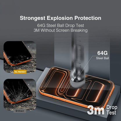 Протектор за екран Tel Protect 10X HD DLC Diamond Coating за Samsung Galaxy S26 Ultra S948, закалено стъкло, Full Glue, черен