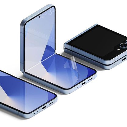 Защитно фолио Ringke Dual Easy за вътрешен екран на Samsung Galaxy Z Flip6 F741, Пластмаса, Комплект 2 броя