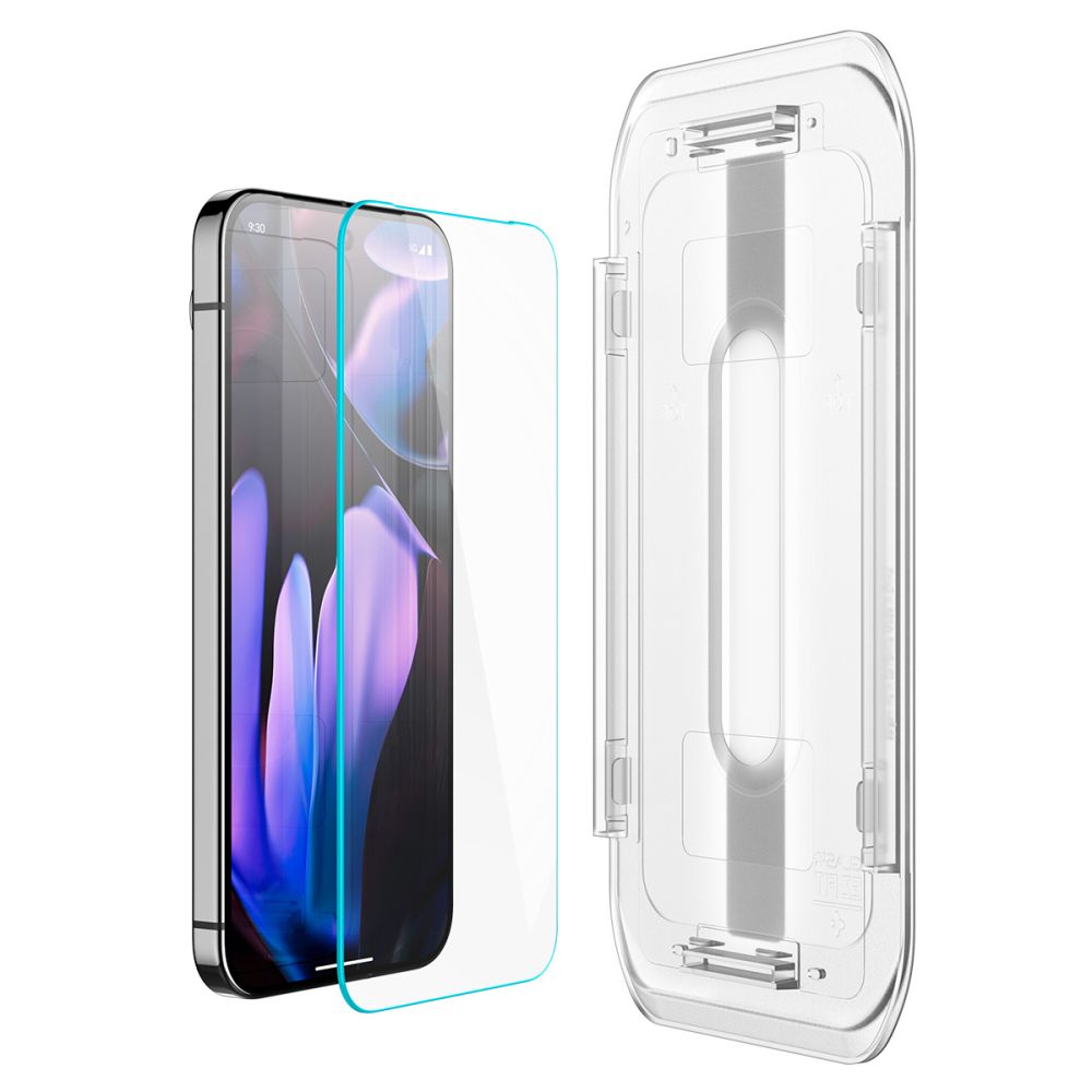 Spigen EZ FIT Защитен екран за Google Pixel 9 / 9 Pro, със стъклена защита, с пълно лепило, комплект 2 броя, 2.5D AGL08442 AGL08442 